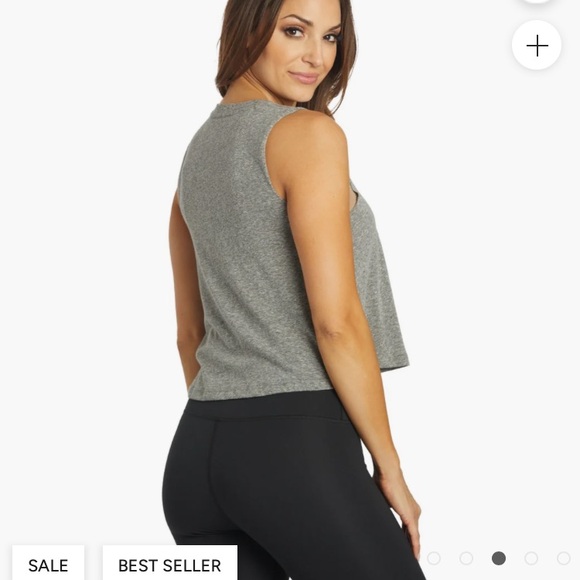 NWT Spiritual Gangster Luna Crop Tank/ Heather Gray/ XL - Picture 3 of 7